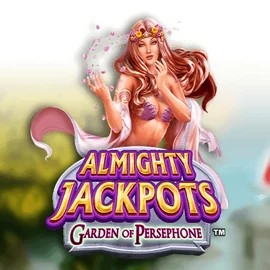 Almighty Jackpots: Garden of Persephone logo – Jackpots by Novomatic at Sankra Casino