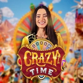 Official Live Casino logo: Crazy Time by Evolution at Sankra Casino
