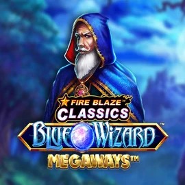 Fire Blaze Blue Wizard Megaways casino game by Rarestone Gaming – featured logo at Sankra Casino
