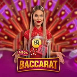 Mega Baccarat logo by Pragmatic Play at Sankra Casino
